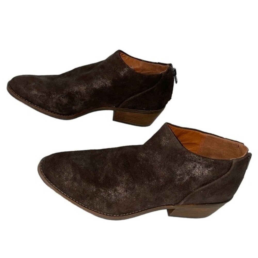 Lucky Brand LK-FAI Dark Brown Suede Booties Size 9.5‎ Excellent Condition - Picture 9 of 9